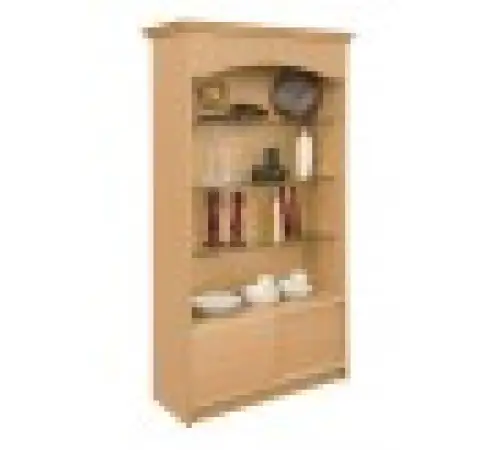 Click Here To Enlarge This Photo Of Loxley Sliding Door Unit with 3 Glass Shelves & Storage