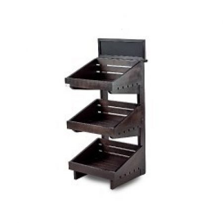 Click Here To Enlarge This Photo Of Dark 3 tier wooden counter top stand