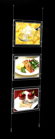 Click Here To Enlarge This Photo Of A4 Triple Landscape Light Panels Bevelled Edge
