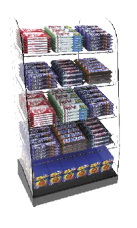Click Here To Enlarge This Photo Of Bartuf Counter Front Confectionery Display
