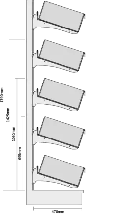 Click Here To Enlarge This Photo Of Bartuf 5 Tier Snack Bay with High Risers