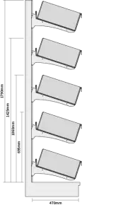 Bartuf 5 Tier Snack Bay with High Risers