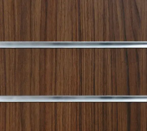 Click Here To Enlarge This Photo Of Walnut Slatwall Panels - 2400mm x 1200mm