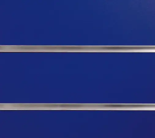 Click Here To Enlarge This Photo Of Blue RAL 5002 Slatwall Panels - 2400mm x 1200mm