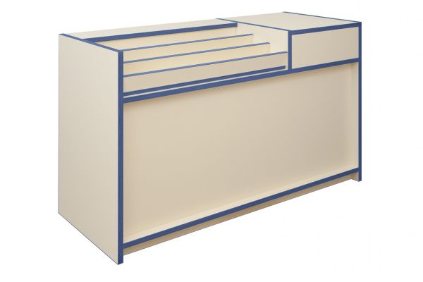 Click Here To Enlarge This Photo Of Stepped Display Counter with Till Point - Castle Range